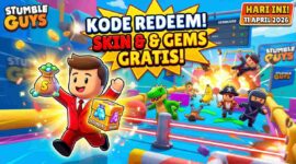 Kesempatan Terbatas! Berburu Skin dan Gems Lewat Kode Redeem Stumble Guys 11 April 2026 (Foto: AI)
