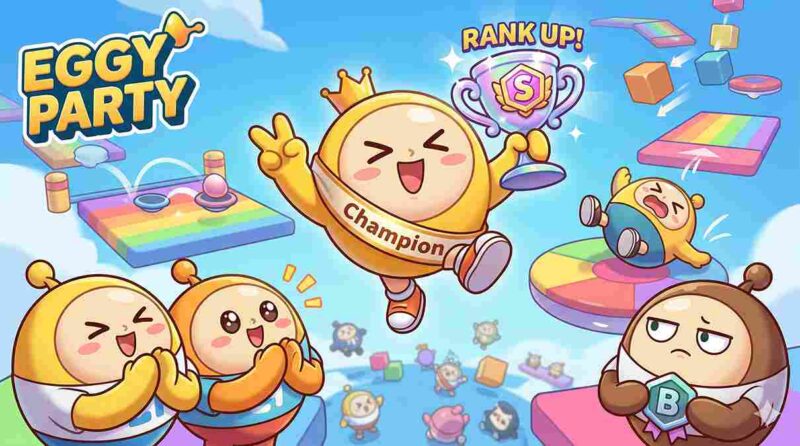 Cara Cepat Naik Rank di Eggy Party, Panduan Lengkap Buat Pemula (Foto: AI)