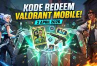 Jangan Sampai Terlewat, Ini Bocoran Kode Redeem Valorant Mobile 2 April 2026 dan Cara Klaimnya (Foto: AI)
