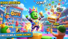 Jangan Sampai Kehabisan! Daftar Kode Redeem Stumble Guys 17 April 2026, Banjir Gem dan Skin Langka (Foto: AI)