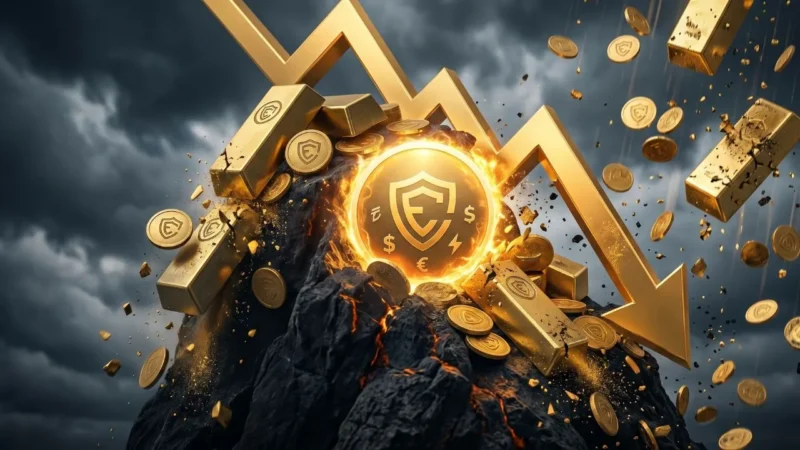 Harga Emas Spot Turun ke USD 4.698 di Tengah Lonjakan Minyak Dunia (Foto:Ai)