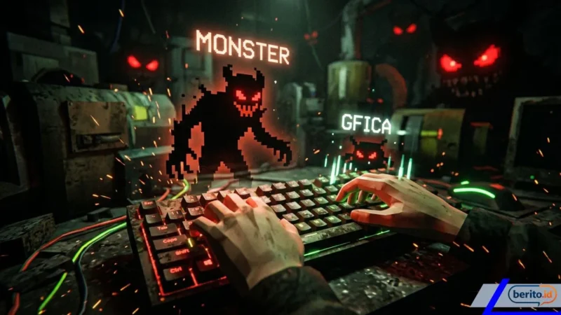 Cara Download Gfica Typing Survival Gratis: Cara Seru Asah Skill Mengetik Sambil Lawan Monster (Foto: AI)
