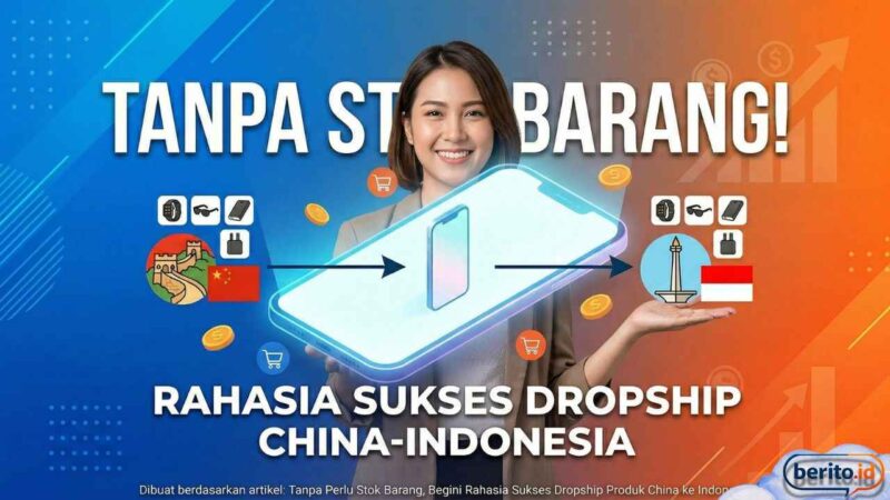 Tanpa Perlu Stok Barang, Begini Rahasia Sukses Dropship Produk China ke Indonesia (Foto: AI)