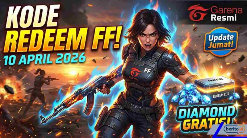 Update Spesial Jumat: Kode Redeem FF 10 April 2026 Resmi Garena, Ada Diamond Gratis! (Foto: AI)