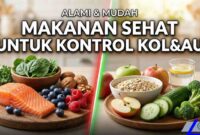 Daftar Makanan Sehat untuk Penderita Kolesterol dan Asam Urat (Foto: AI)
