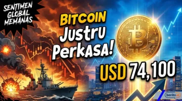 Sentimen Global Memanas, Bitcoin Justru Perkasa di Level USD 74.100: Cek Prediksi Selanjutnya (Foto: AI)