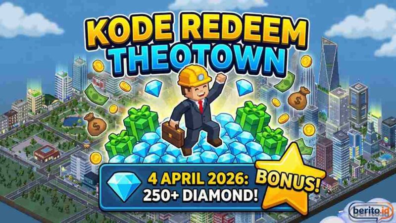 Update Akhir Pekan! Daftar Kode Redeem TheoTown Sabtu 4 April 2026, Ada Bonus 250 Diamond? (Foto: AI)