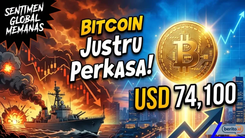 Sentimen Global Memanas, Bitcoin Justru Perkasa di Level USD 74.100: Cek Prediksi Selanjutnya (Foto: AI)