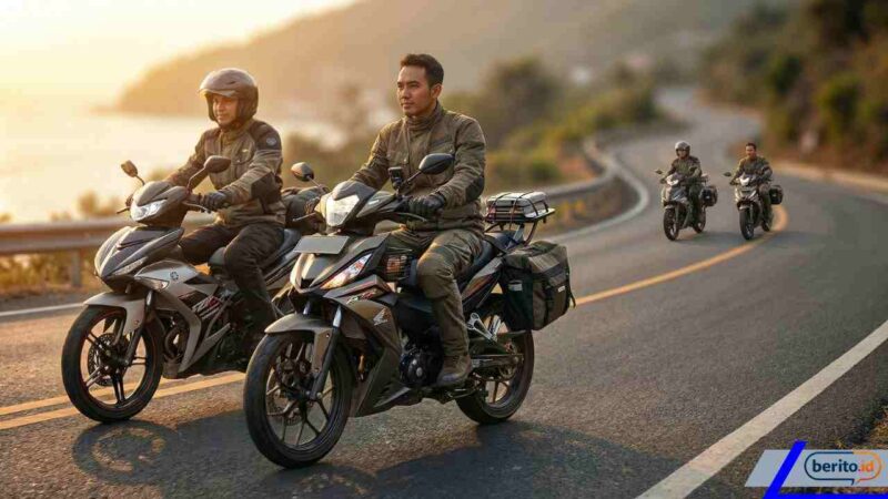 Touring Pakai Motor Bebek? Intip Pilihan Model Paling Irit dan Bertenaga untuk Jalur Lintas Provinsi (Foto: AI)