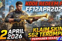 Buruan! Kode Redeem FF 12 April 2026: Klaim Skin SG2 Terompet Permanen Sekarang (Foto: AI)