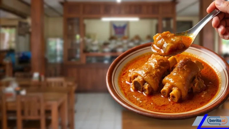 Rahasia Gulai Tunjang Gurih Tanpa Santan: Trik 'Gelatin' yang Bikin Kuah Tetap Legit (Foto: AI)