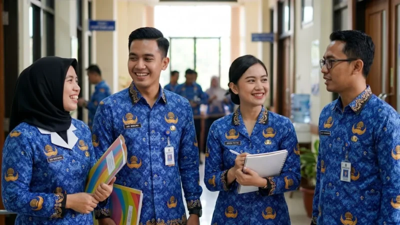 Kontrak PPPK Paruh Waktu 2026 Bisa Diperpanjang dan Berpeluang Jadi Status Penuh (Foto: AI)