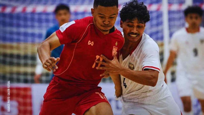 Timnas futsal Indonesia vs Thailand (X: @AseanFutsal/medcom)