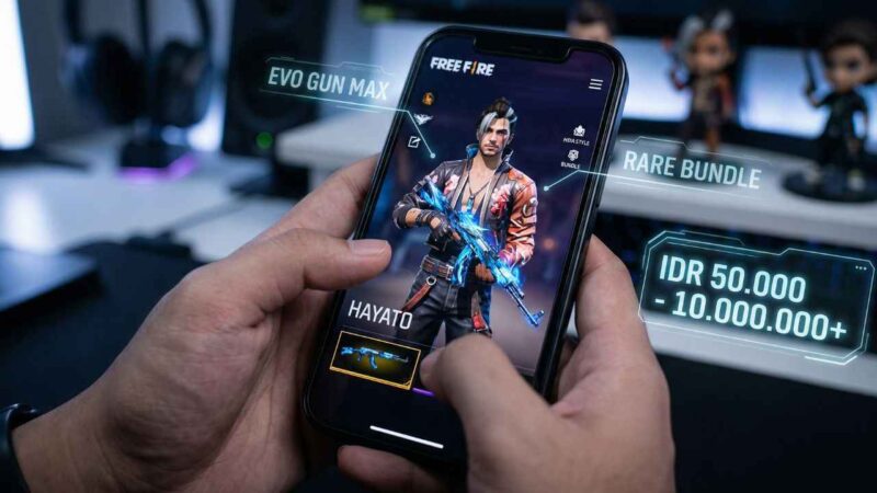 Intip Bocoran Harga Akun Free Fire Berdasarkan Koleksi Item (Foto: AI)