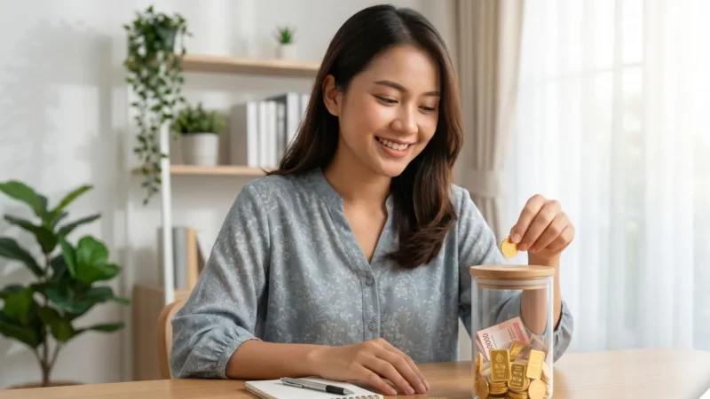 4 Cara Membeli Emas Sedikit demi Sedikit Secara Konsisten untuk Pemula (Foto: Ai)
