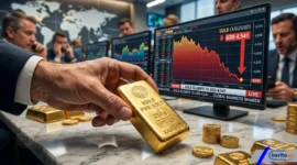 Harga Emas Dunia Anjlok ke USD 4.541 Usai The Fed Tahan Suku Bunga (Foto: Ai)