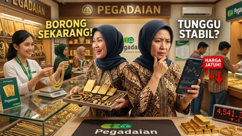 Emas Pegadaian Lagi Murah, Saatnya Borong atau Tunggu Harga Stabil? (Foto: Ai)