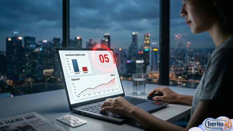 Lawan Krisis Energi, WFH Jadi Tren Baru di Asia Tenggara Menyusul Konflik Timur Tengah (Foto: AI)