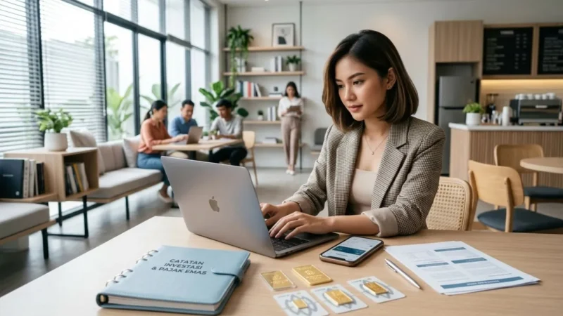 Intip Aturan Pajak Emas Terbaru: Strategi Amankan Profit dari Potongan PPh (Foto: AI)