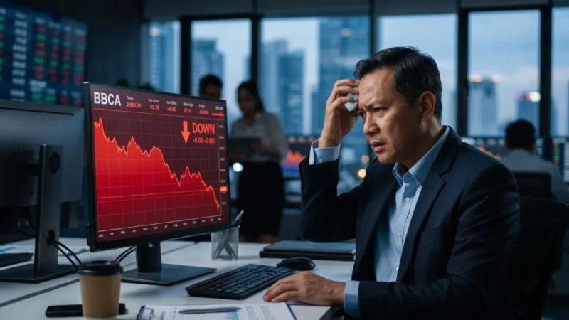 Saham BBCA Sentuh Level Terendah, Ini Penyebabnya (Foto: Ai)