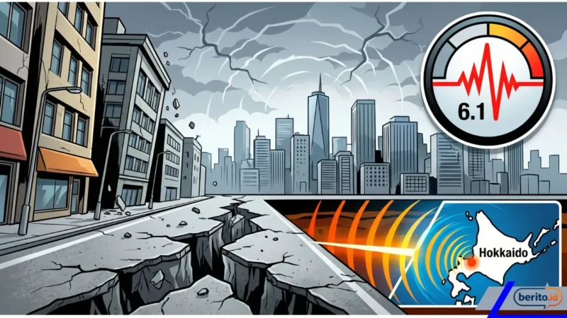 Gempa Magnitudo 6,1 Guncang Hokkaido Jepang, Pusat Berada di Sarabetsu (Ilustrasi: Ai)