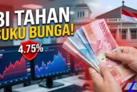 Bank Indonesia Tahan Suku Bunga 4,75%, Prioritas Jaga Rupiah dari Tekanan Global (Foto: AI)