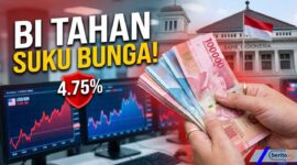 Bank Indonesia Tahan Suku Bunga 4,75%, Prioritas Jaga Rupiah dari Tekanan Global (Foto: AI)
