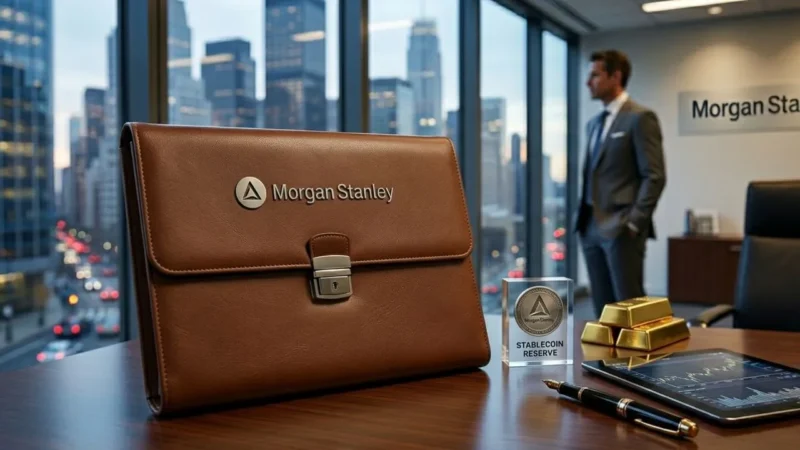 Morgan Stanley Rilis Produk Dana Cadangan Khusus Penerbit Stablecoin (Foto: AI)