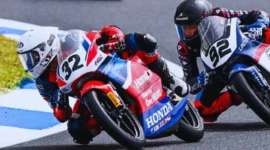 Start dari Urutan 17, Rider Indonesia Kiandra Ramadhipa Juara di Jerez (Foto: Dok. AHRT/medcom)