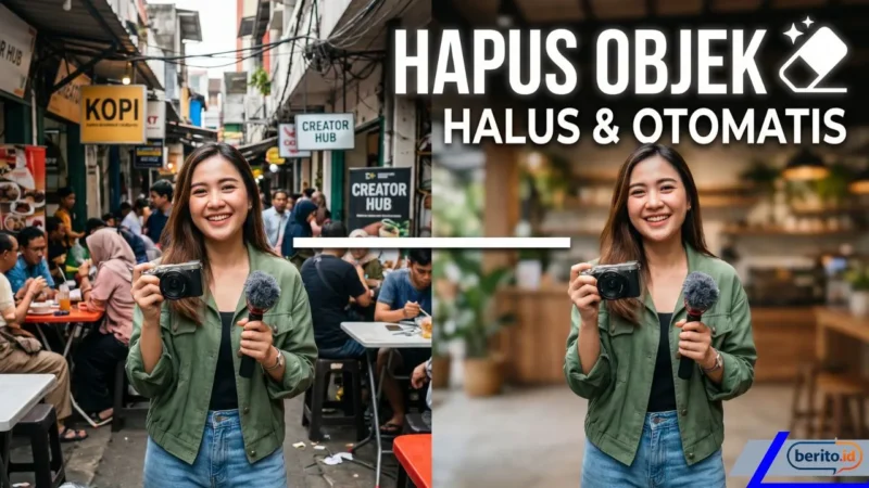 Rekomendasi Aplikasi Penghapus Objek Otomatis Paling Halus untuk Konten Kreator (foto: AI)