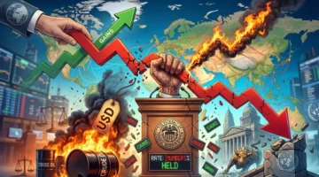 Wall Street Bervariasi Usai The Fed Tahan Suku Bunga dan Harga Minyak Melonjak (Foto: Ai)
