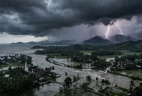 Daftar Wilayah Berpotensi Hujan Lebat hingga Sangat Lebat Kamis 30 April 2026 (Foto: Ai)