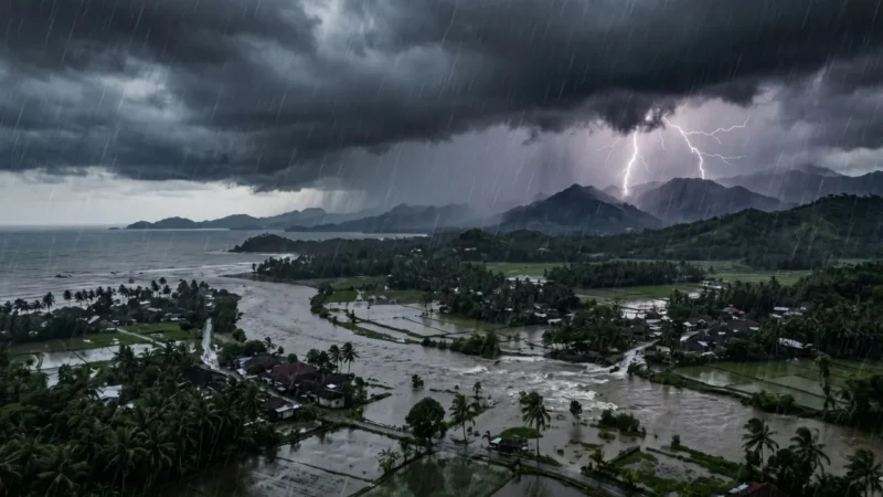 Daftar Wilayah Berpotensi Hujan Lebat hingga Sangat Lebat Kamis 30 April 2026 (Foto: Ai)