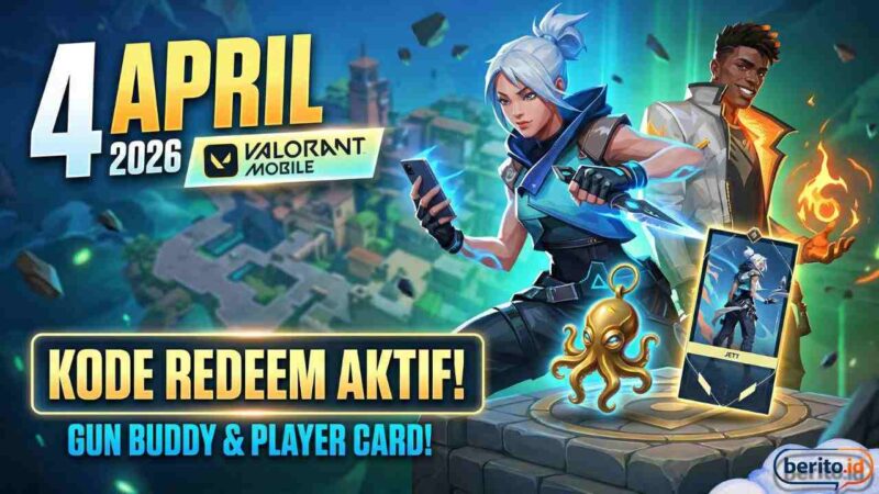 Kode Redeem Valorant Mobile 4 April 2026: Klaim Gun Buddy & Player Card Eksklusif Sekarang (Foto: AI)