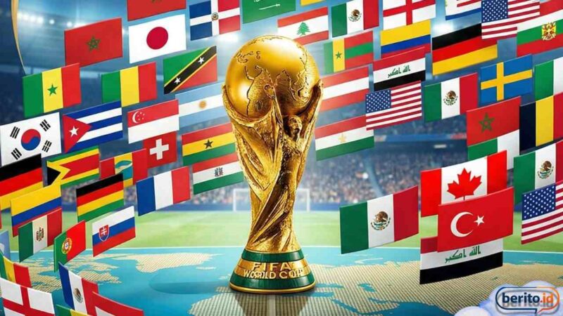 Ini Daftar Lengkap 48 Negara Peserta Piala Dunia 2026 dan Pembagian Grupnya (Foto: AI)