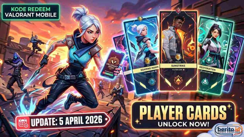 Update Hari Ini! Daftar Kode Redeem Valorant Mobile 5 April 2026 untuk Player Cards (Foto: AI)