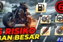 6 Risiko Penggunaan Ban Motor Ukuran Besar (Foto: AI)