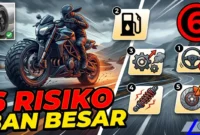 6 Risiko Penggunaan Ban Motor Ukuran Besar (Foto: AI)