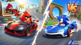 Red 'Angry Birds' Resmi Balapan di Sonic Racing: CrossWorlds, Gratis untuk Semua Pemain! (foto: AI)
