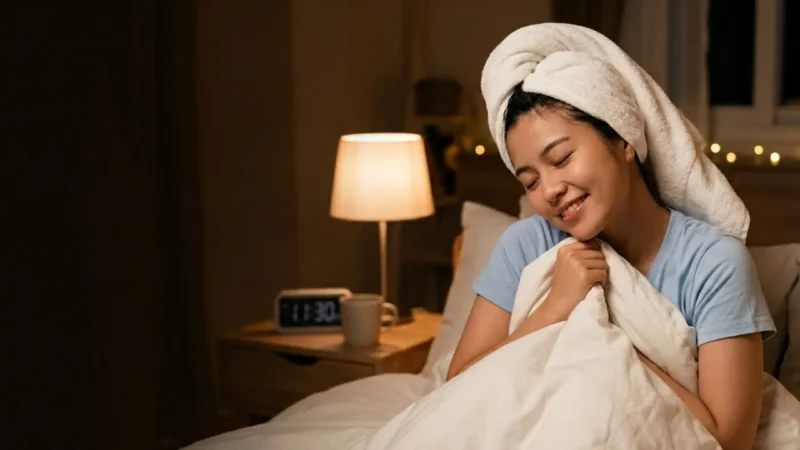 Mandi Malam Sebelum Tidur: Rahasia Tidur Nyenyak atau Justru Bahaya? (Foto: AI)