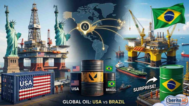 Daftar Terbaru Produsen Minyak Global: Dominasi Paman Sam hingga Kejutan dari Brasil (Foto: Nd)