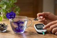 Cara Alami Turunkan Gula Darah dengan Seduhan Bunga Telang, Begini Langkah Membuatnya (Foto: AI)
