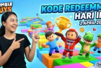 Makin Kece di Lintasan! Daftar Kode Redeem Stumble Guys 2 April 2026 Terbaru Hari Ini (Foto: AI)