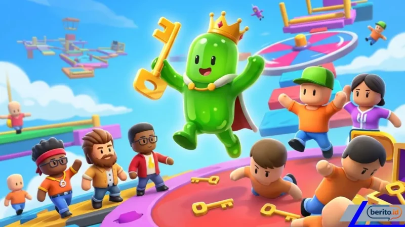Bosan Skin Polosan? Ini Rahasia Dapat Skin Legendaris Stumble Guys Gratis Tanpa Mod APK (Foto: AI)