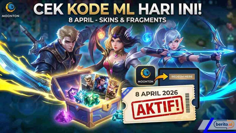 List Lengkap Kode Redeem ML 8 April 2026 Aktif, Tukar Segera di Situs Resmi Moonton (Foto: AI)