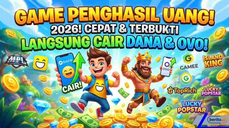15 Game Penghasil Uang Tercepat 2026, Cair Langsung ke Dana dan OVO! (Foto: AI)