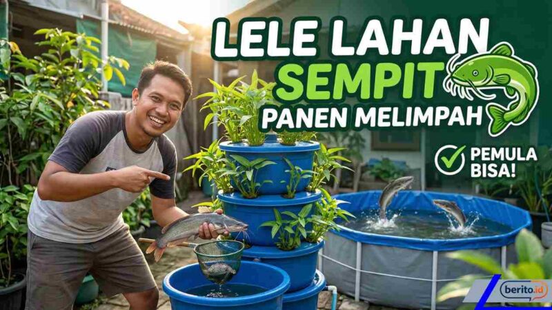 Cara Budidaya Lele di Lahan Sempit agar Panen Melimpah, Cocok untuk Pemula (Foto: AI)