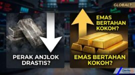 Harga Perak Anjlok Drastis Tapi Emas Bertahan Kokoh, Apa yang Sedang Disembunyikan oleh Pasar Global? (Foto: AI)