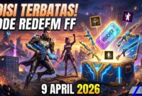 Edisi Terbatas! Kode Redeem FF 9 April 2026 Berhadiah Voucher dan Skin Skin Keren (Foto: AI)