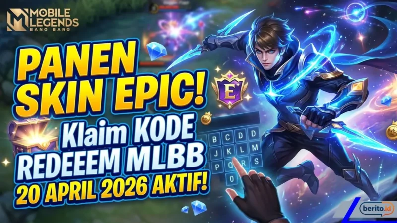 Panen Skin Epic! Rahasia Klaim Kode Redeem MLBB 20 April 2026 yang Masih Aktif: Amankan Sebelum Hangus (Foto: AI)